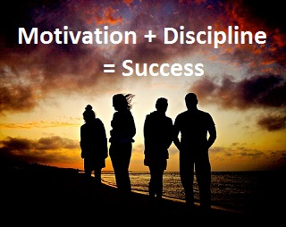 Motivation and Discipline equals Success